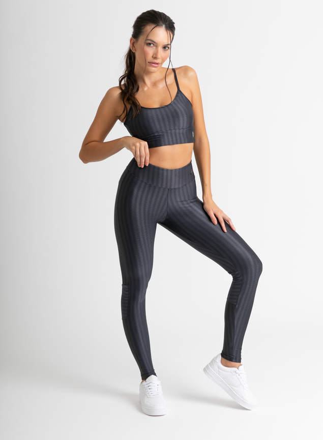 Calça Legging Basic 3D - Preto