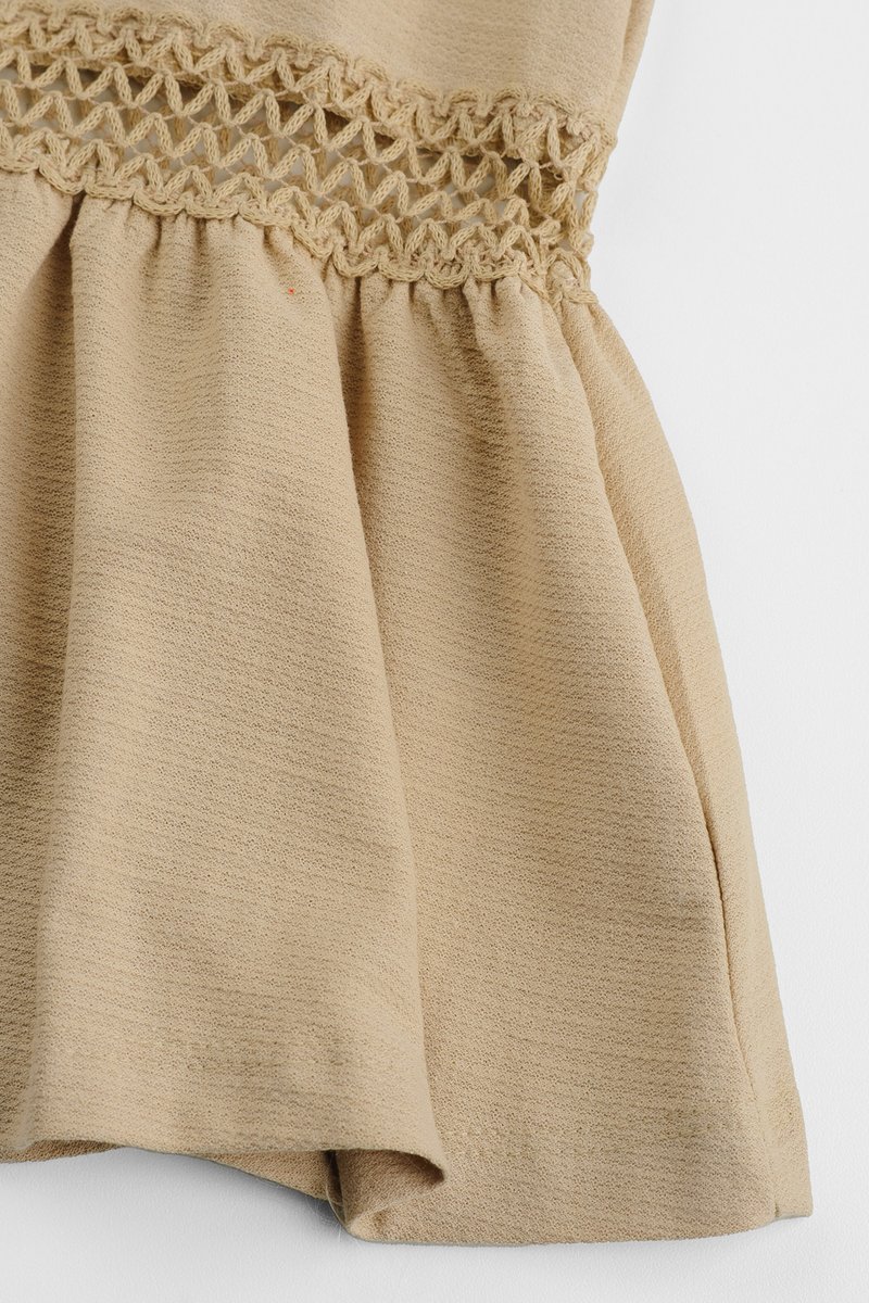 Vestido 2025 bege infantil