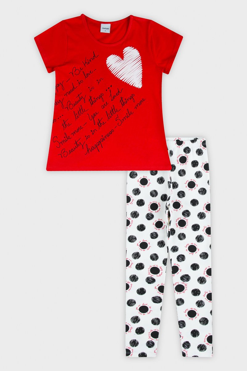 Conjunto Rovitex Infantil Menina Kind Vermelho