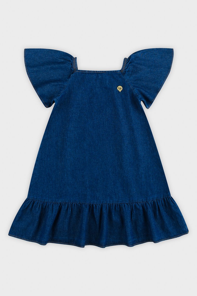 Vestido jeans infantil 1 sales ano
