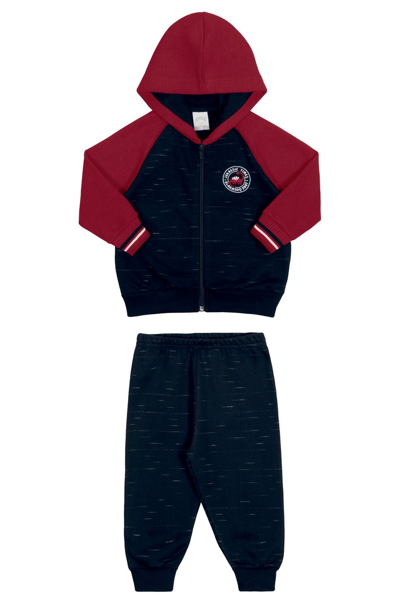 Conjunto Moletom Beb Menino Jurassic Alakazoo Vermelho