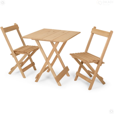 Jogo Conjunto Mesa Bar Dobrável 70x70 C/4 Cadeiras Madeira Sem, jogo de  cadeira de madeira 