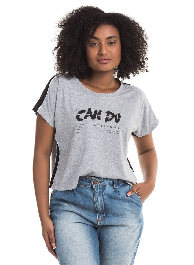 Blusa camiseta t-shirt estampada você é uma mulher malha - R