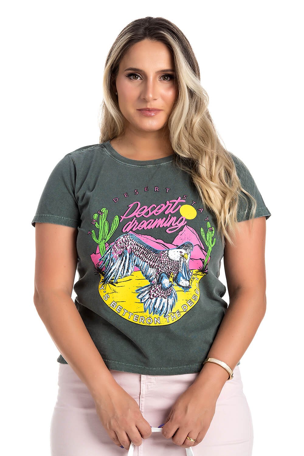 Camiseta Estonada Feminina Desert