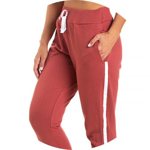 Conjunto Moletom Confort Peluciado Feminino Stella Terracota