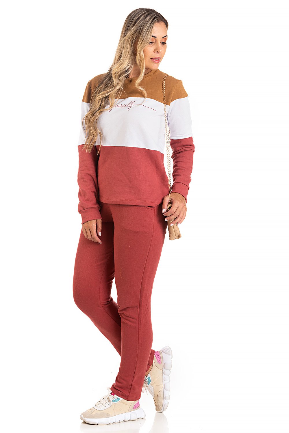 Conjunto Moleton Confort Peluciado Feminino Bella Terra