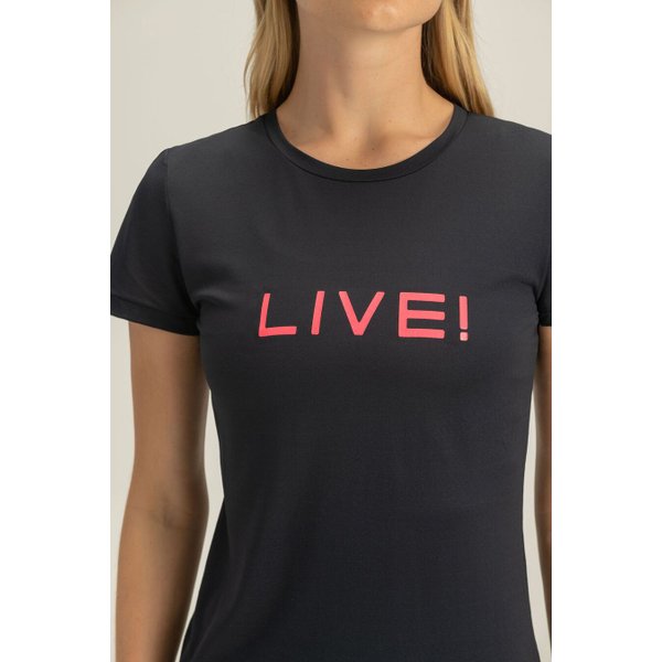 Camiseta Basic Live! Holographic Feminina - 43803-00mc07
