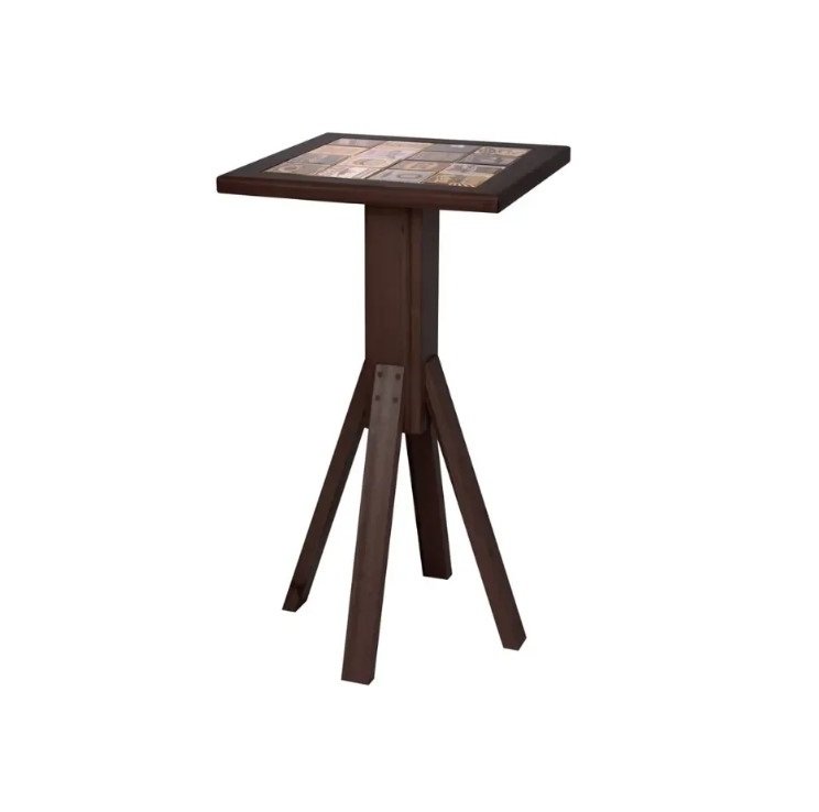 mesa bistro madebraz de madeira com detalhe em azulejo 3