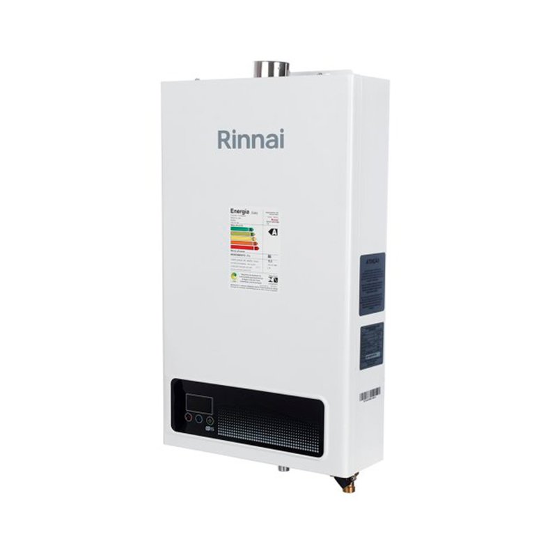 Aquecedor de Água à Gás 15L/min Rinnai E15 Digital Branco