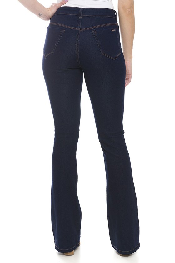Calça Jeans Feminina Flare Preto - Calças - Fardas Express Uniformes  Profissionais