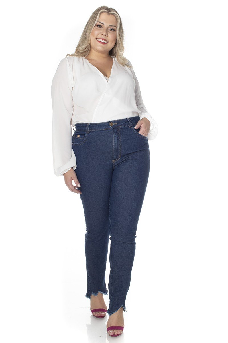 Calça jeans boyfriend sales feminina plus size