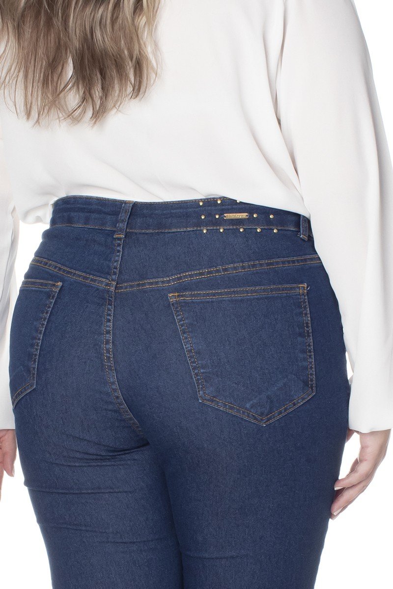 Calças jeans femininas plus clearance size