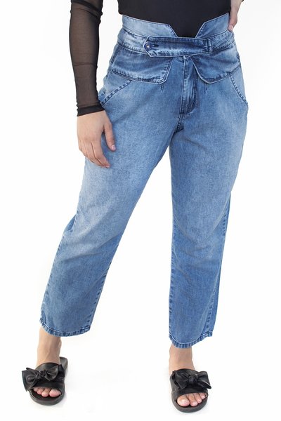 Calça Jeans Comfort com elástico Camille