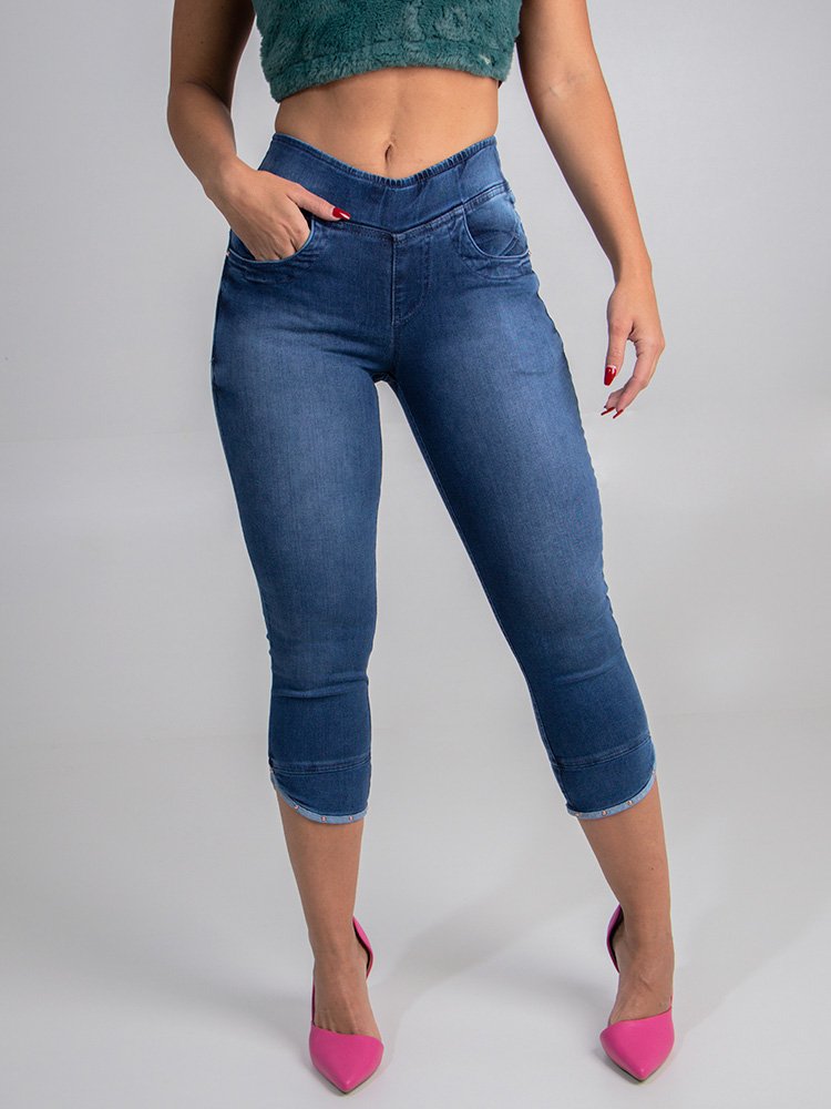 Calça capri best sale de moletom feminina