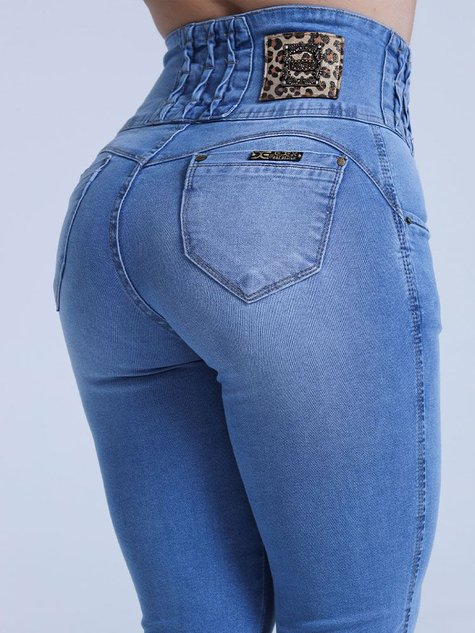 Calça Jeans Feminina com Elastico na Cintura