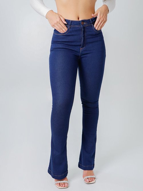 Calça Feminina Juliana Boot Cut Azul