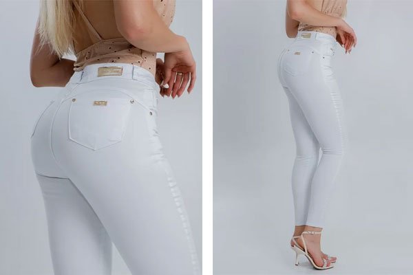Calça Jeans Impermeavel Branca