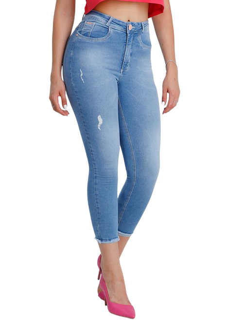 Calça Feminina Jeans Capri Niina Modeladora Confort