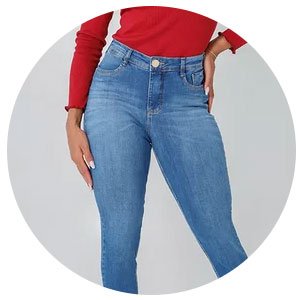 calca feminina jeans com elastano