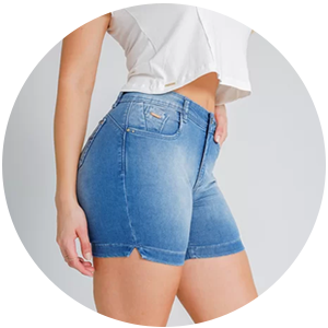 short feminino jeans empina bumbum