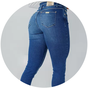 calca jeans feminina cintura alta