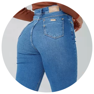 calca feminina jeans tri blend