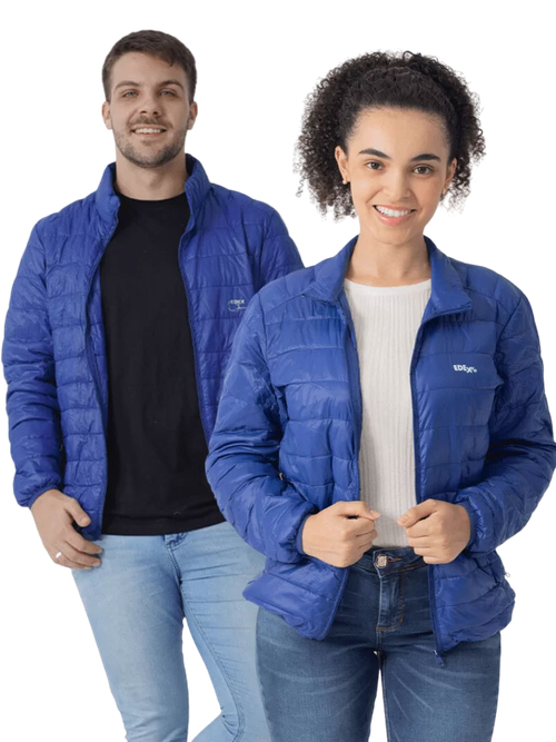 kit 2 jaquetas nylon azul
