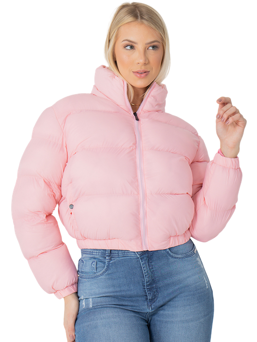 jaqueta nylon bobojaco rosa