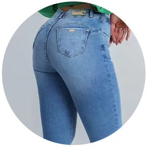calca feminina jeans capri modeladora