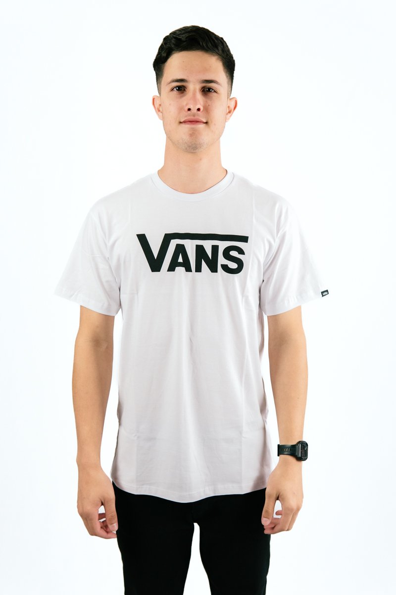 camiseta vans branca