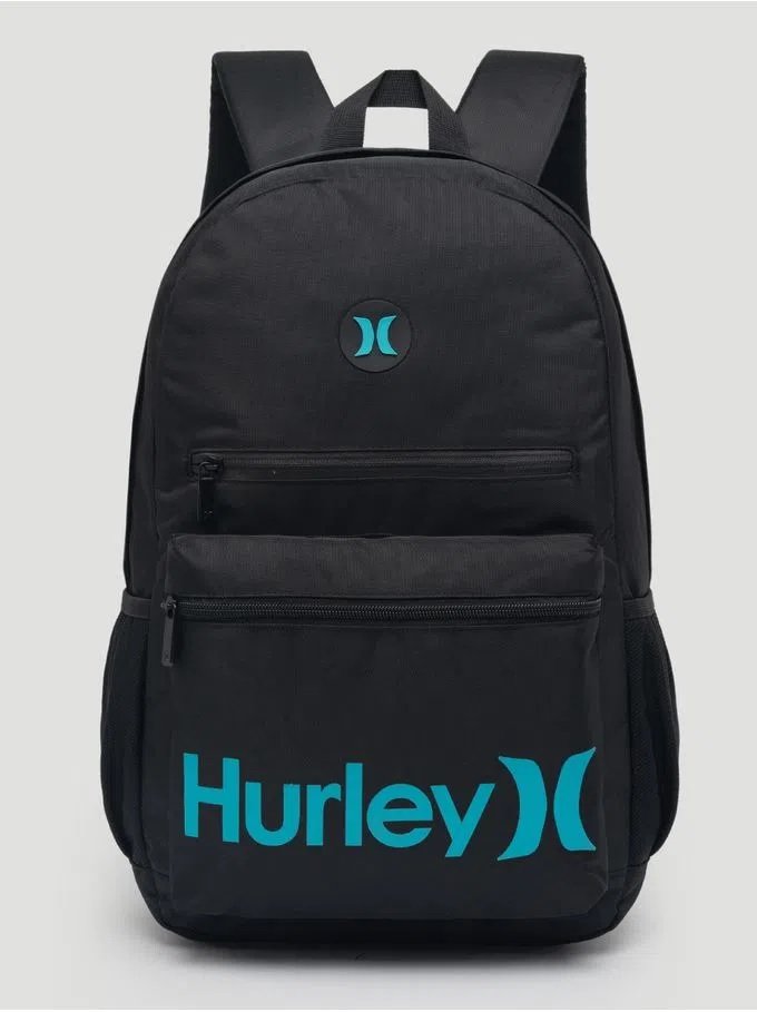 Mochila Hurley Blue Button Preta