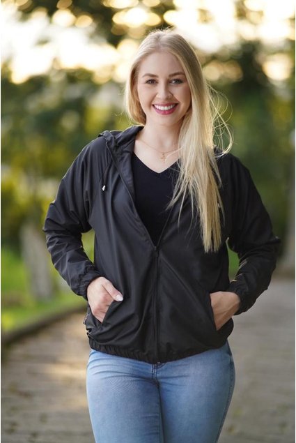 Jaqueta Corta Vento Unissex Masculina e Feminina com forro