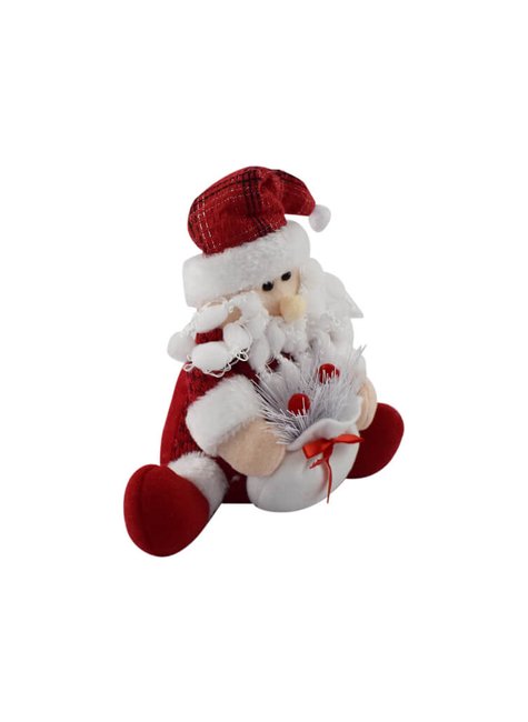 Jogo Papai Noel E Boneco Pelúcia 20cm - Master Christmas