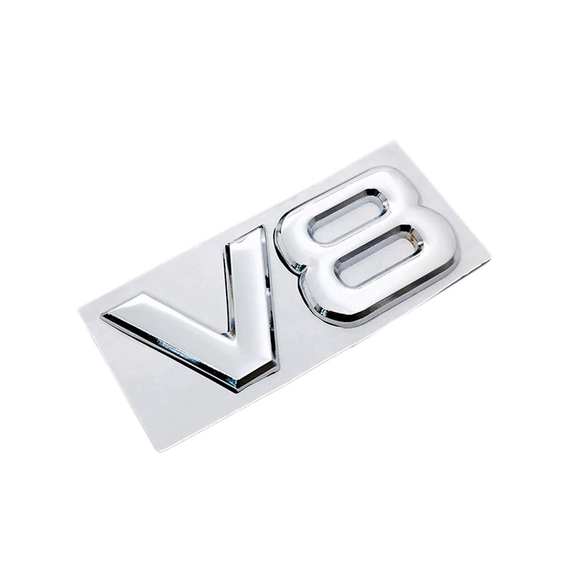 2 Pegatinas Cromadas De Metal 3d Con Emblema De Motor V8 Lt1 | Cuotas
