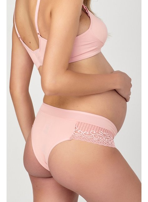 Pink Lace Maternity Bra
