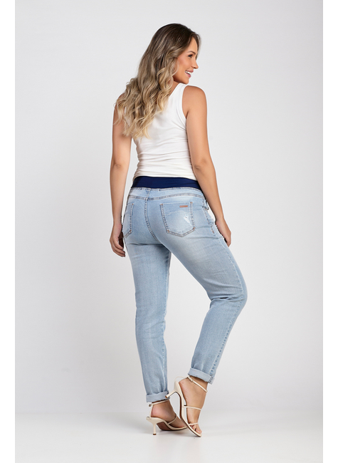 Como Usar - Slouchy Jeans  Calça jeans para gestantes, Calça jeans clara,  Roupas da moda