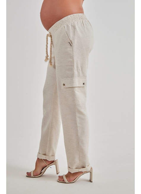 Calça gestante linho shop
