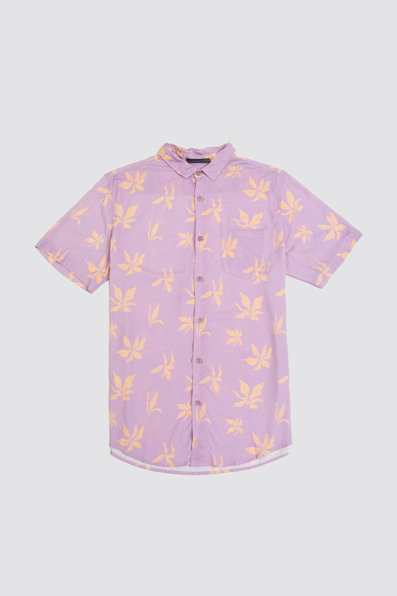 camisa viscose algas lilas