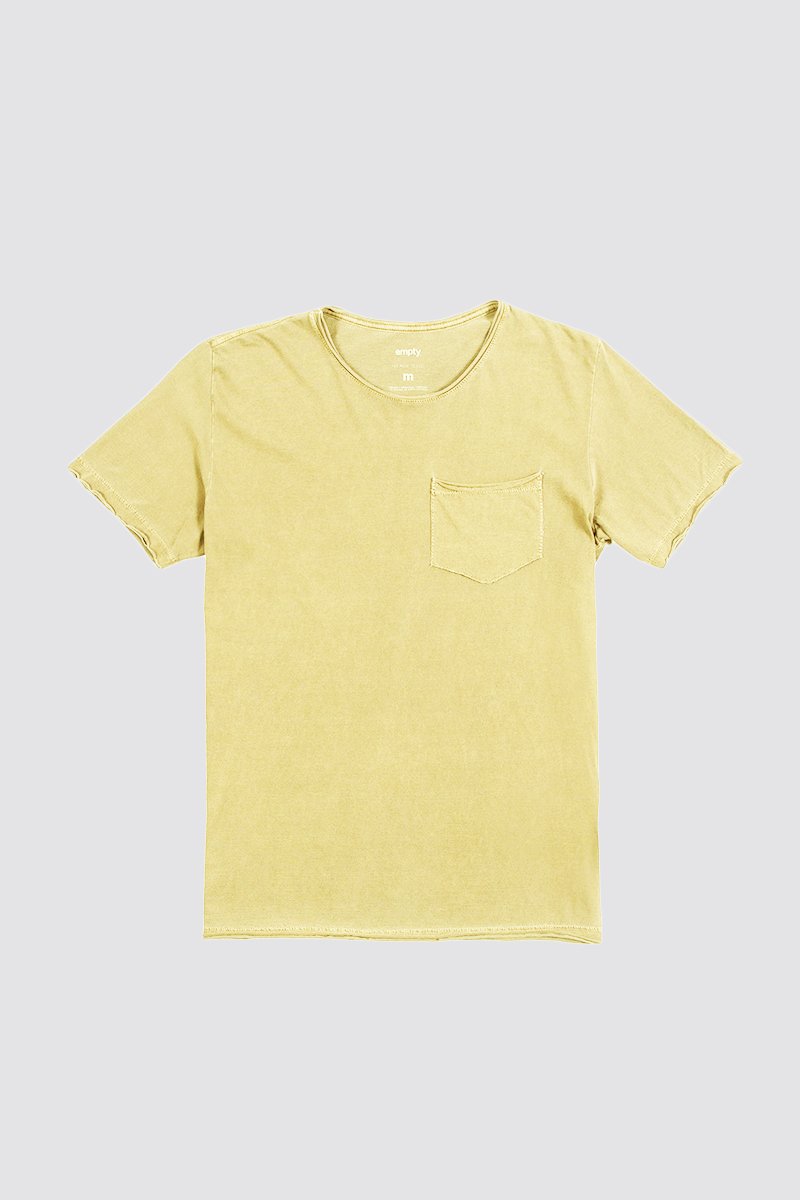 camiseta pocketfiu amarelo