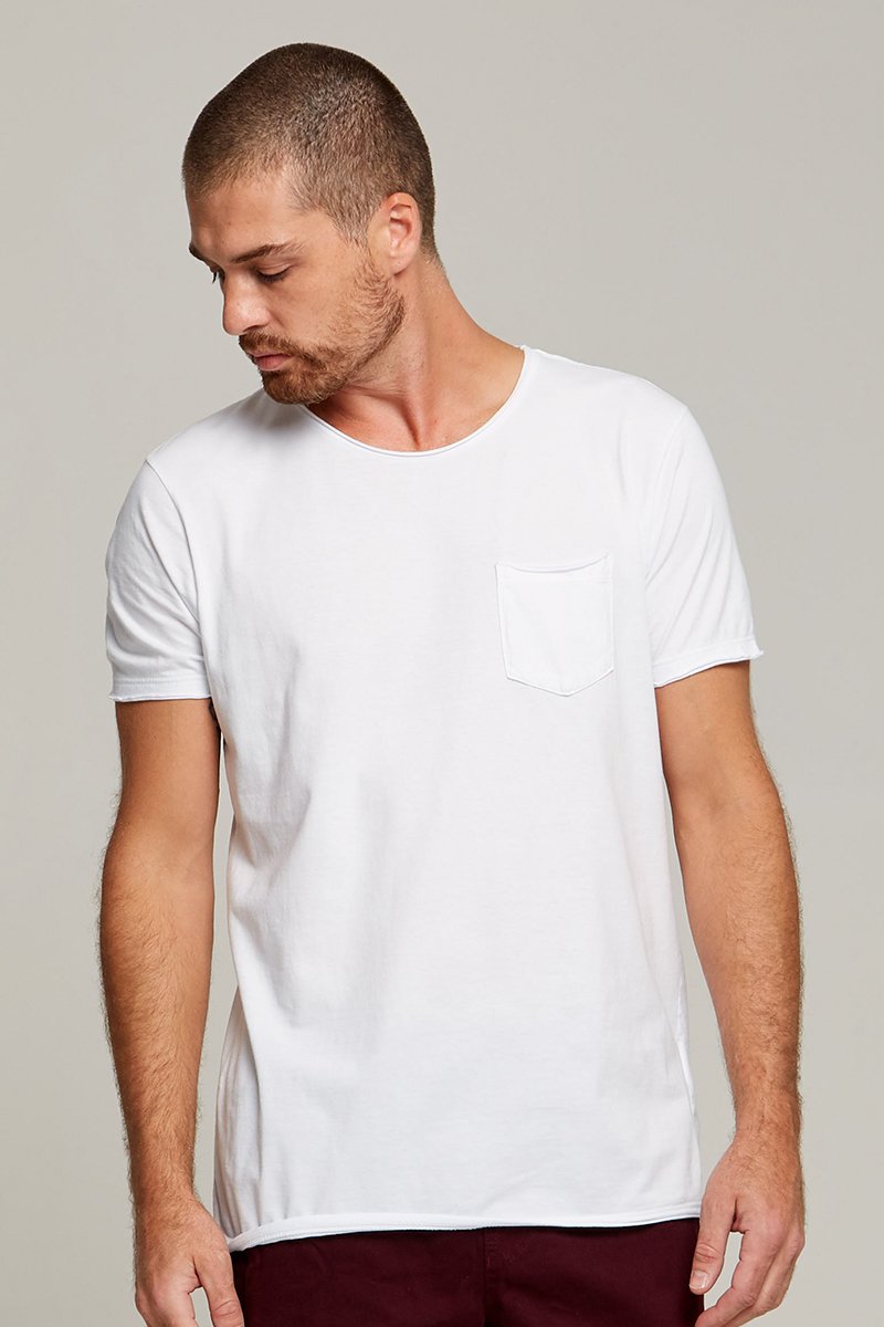 02 camiseta pocket fio branco