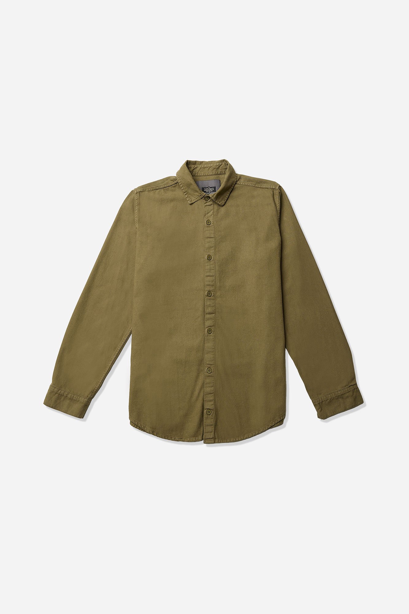 01 camisa manga longa flanela verde