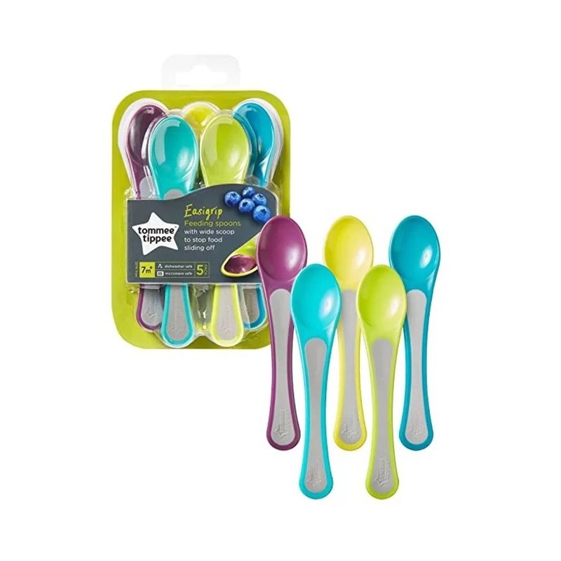 kit 5 colheres de transicao tommee tippee feeding spoons 6m unico 01