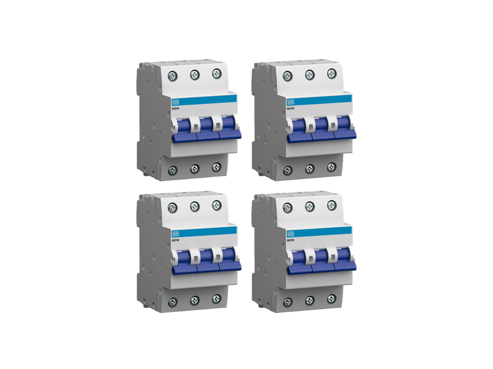Minidisjuntor Termomag MDW Curva B - Weg - 3-Tripolar - 10A