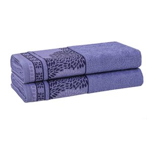 jogo de toalha de banho marselha 2 peças lavanda
