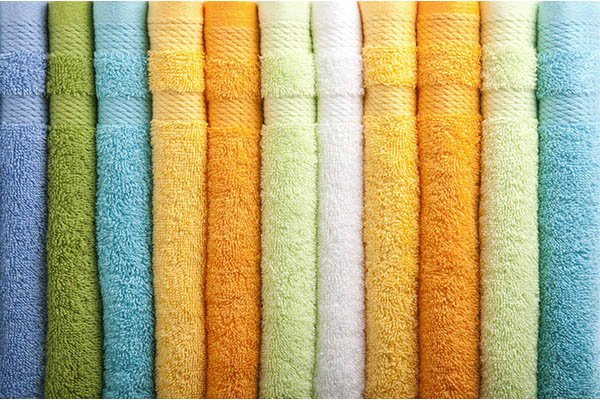 cores de uma toalha de banho