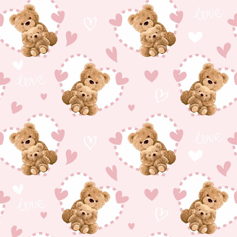 tricoline urso rosa 2