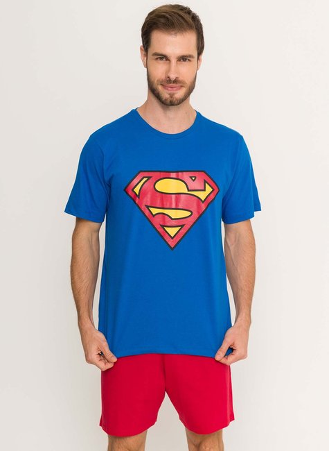 pijama masculino adulto dc comics fantasia superman 1