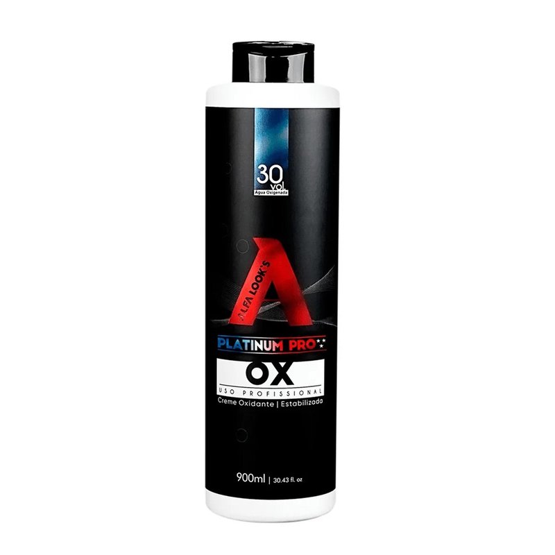 Ox Creme Oxidante 30Vol Platinum Pro Alfa Looks 900mL Ox Creme Oxidante 30Vol Platinum Pro Alfa Looks 900mL