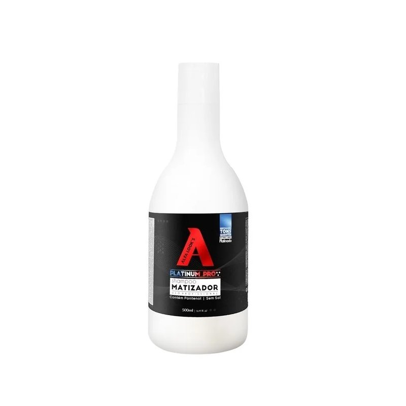 Shampoo Matizador Platinum Pro Alfa Looks 500mL Shampoo Matizador Platinum Pro Alfa Looks 500mL