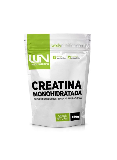 creatina monohidratada refil 150g wedy nutrition